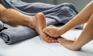 Male Foot Massage Reflexology and Pressure Points