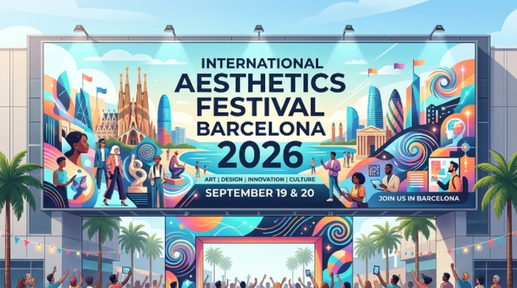 International Aesthetics Festival Barcelona 2026 event banner September 19 and 20