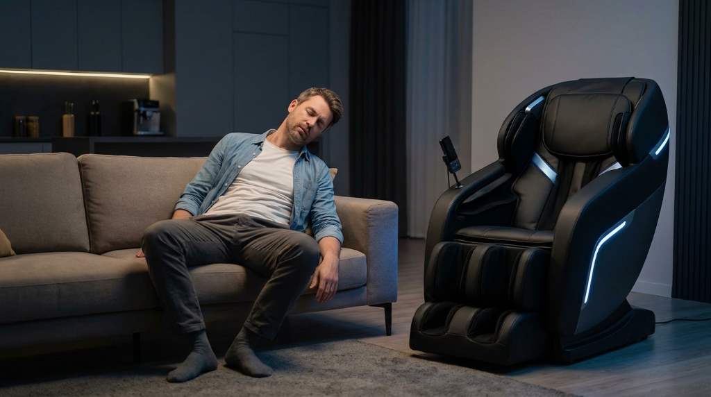 Personalized AI massage routine combining technology and modern wellness
